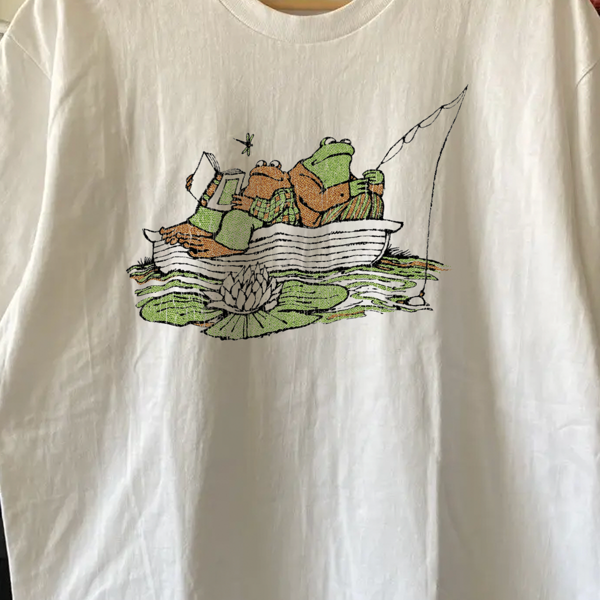 Rare Frog And Toad Washed White Tee