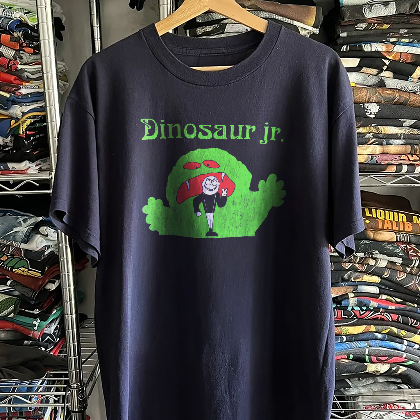 Rare Dinosaur Jr Monster Washed Navy Tee