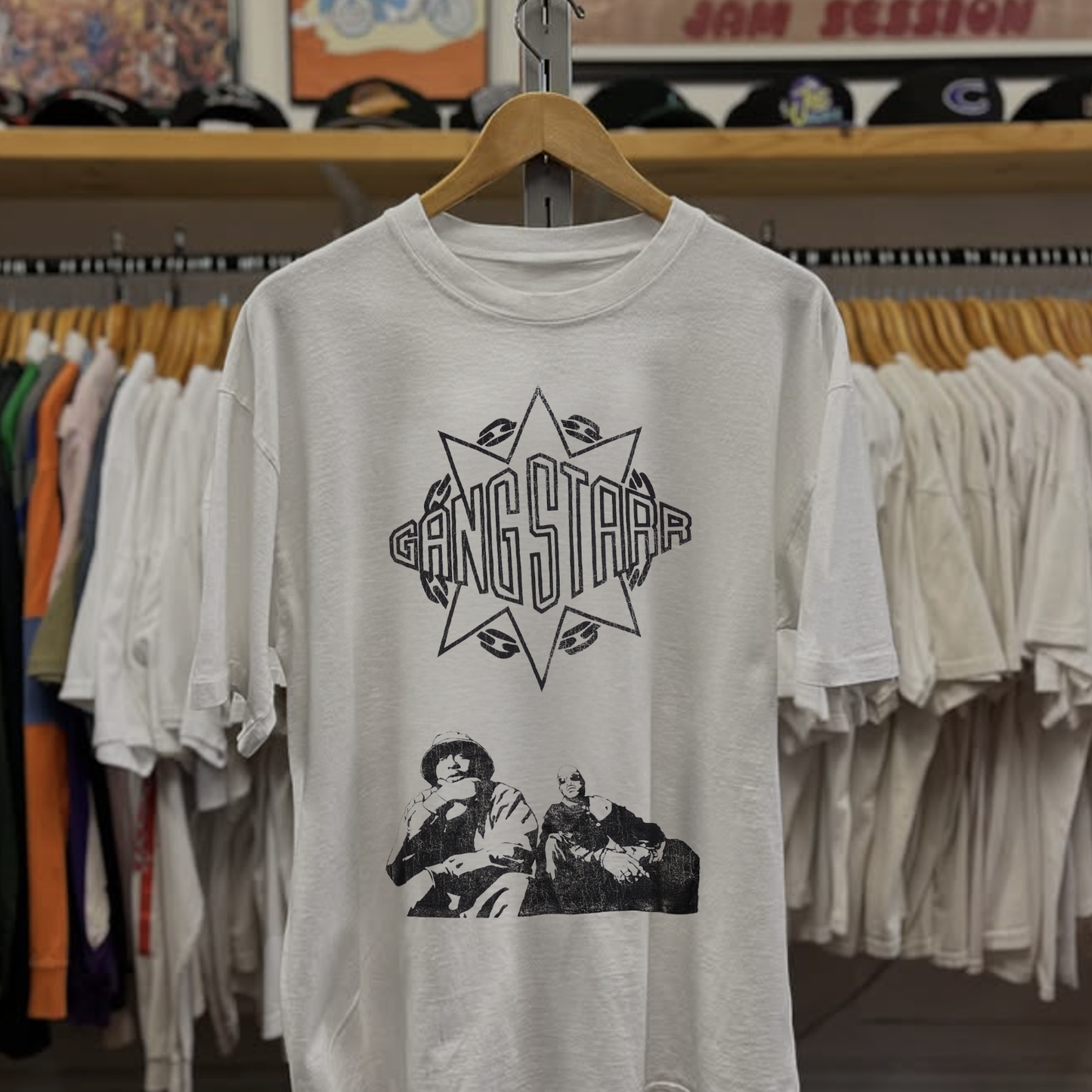 Rare Gangstarr Washed White Tee