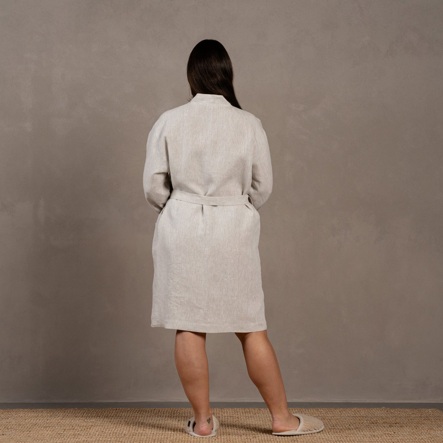 Women's Linen Bath Robe