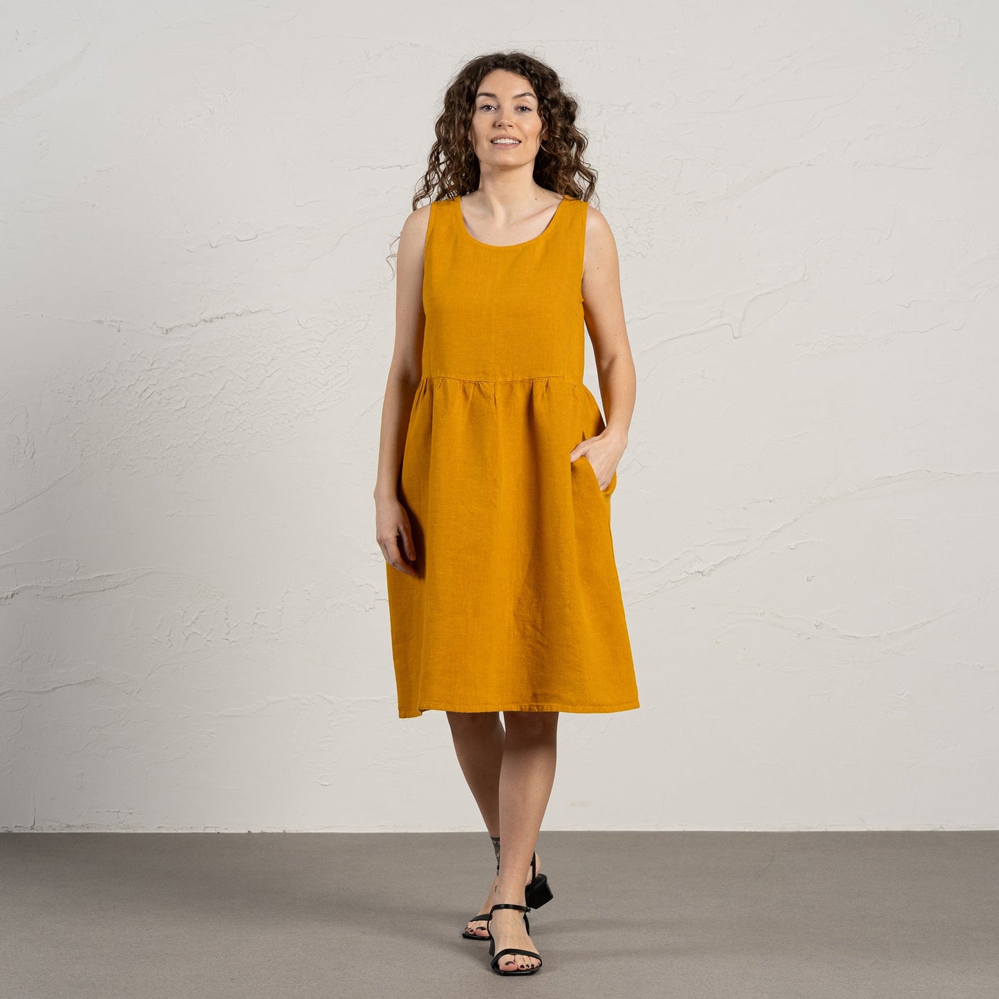 Smock Dress Eliza Spicy Yellow