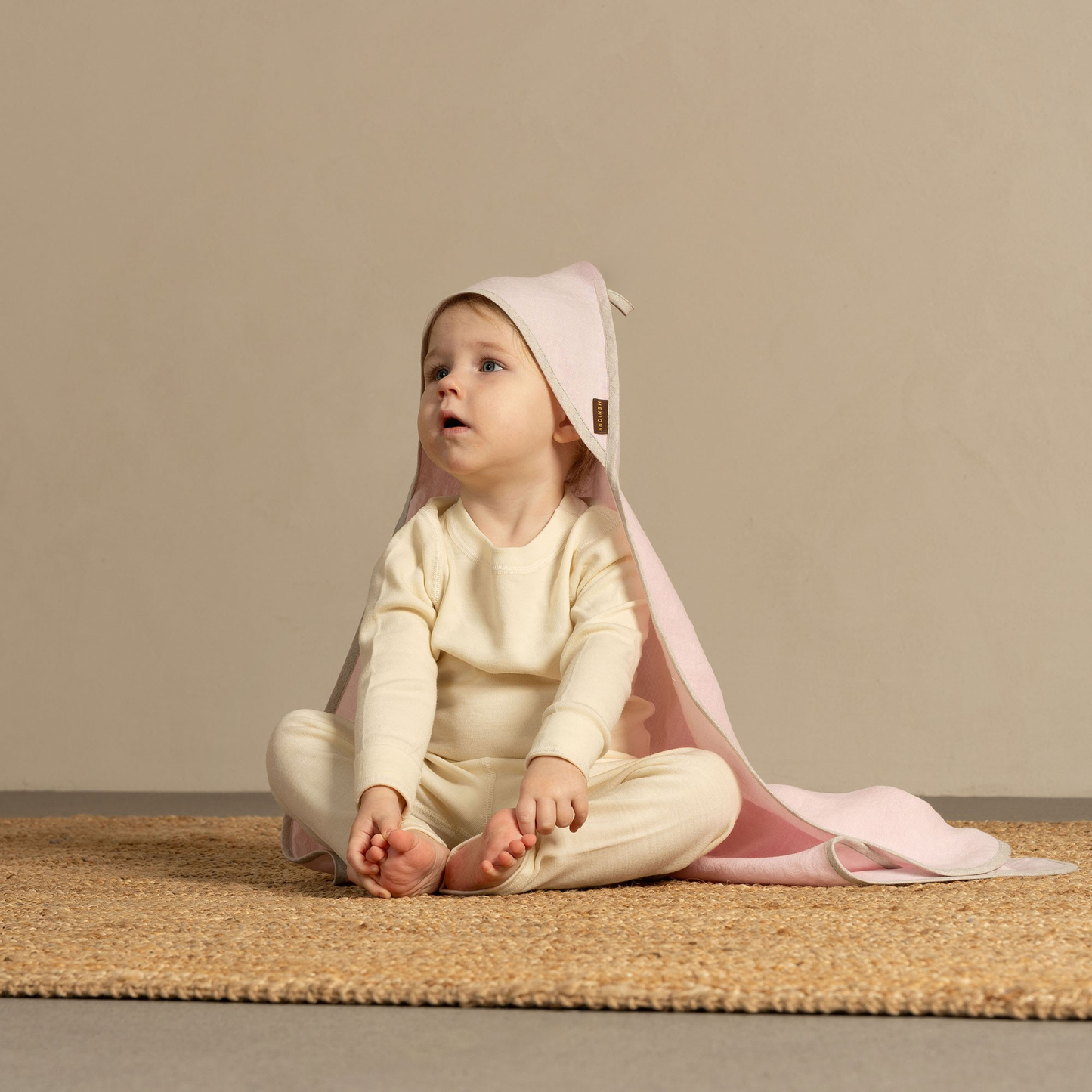 Linen Hooded Baby Towel