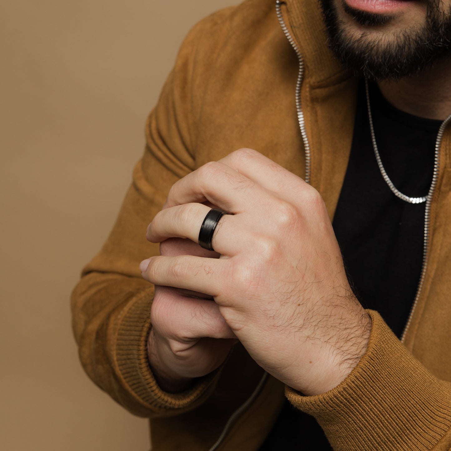 Textured Band | Tungsten