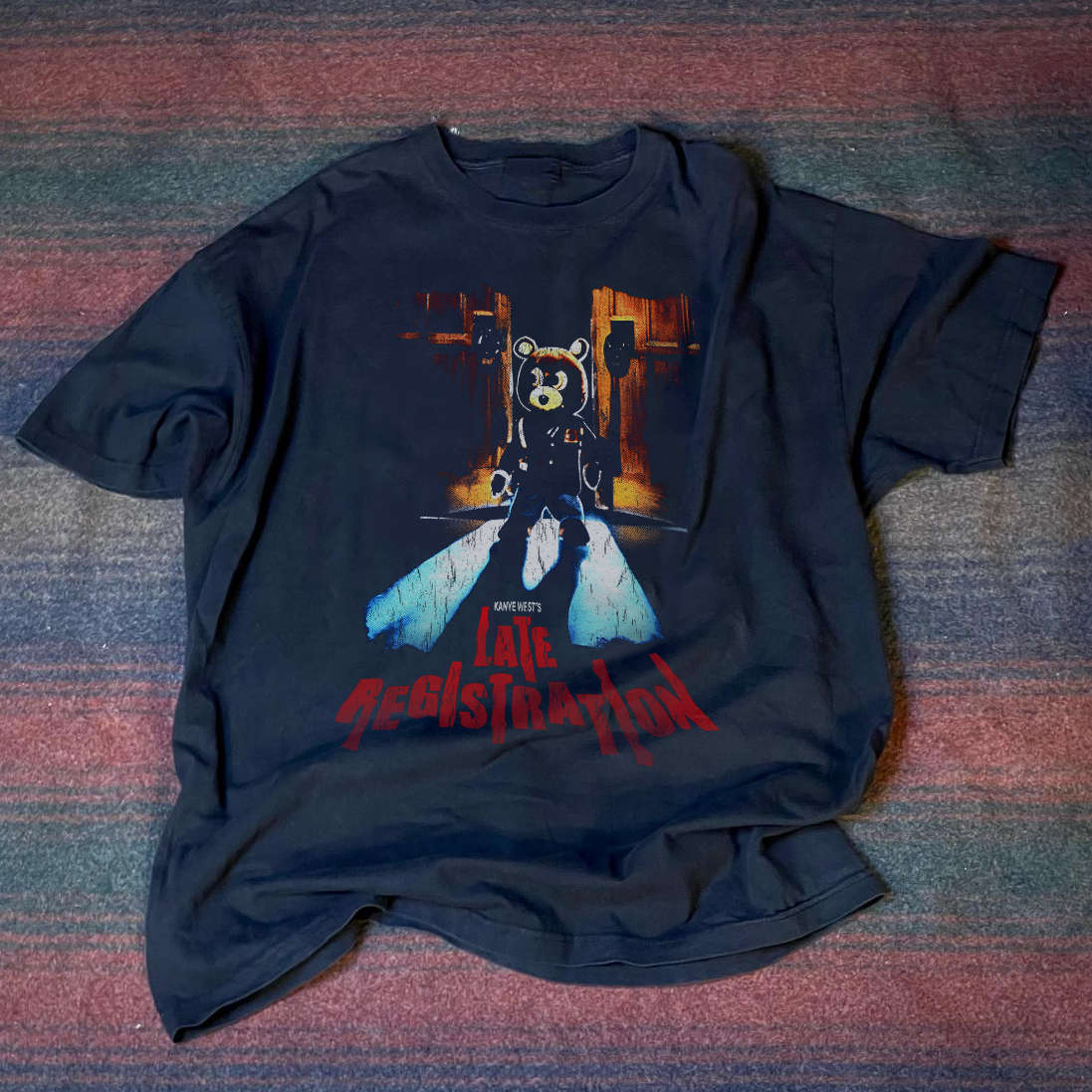 Late Registration Washed Black T-Shirt