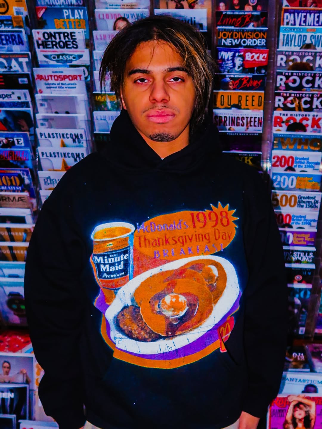 98 Thanksgiving Jumbo Black Hoodie