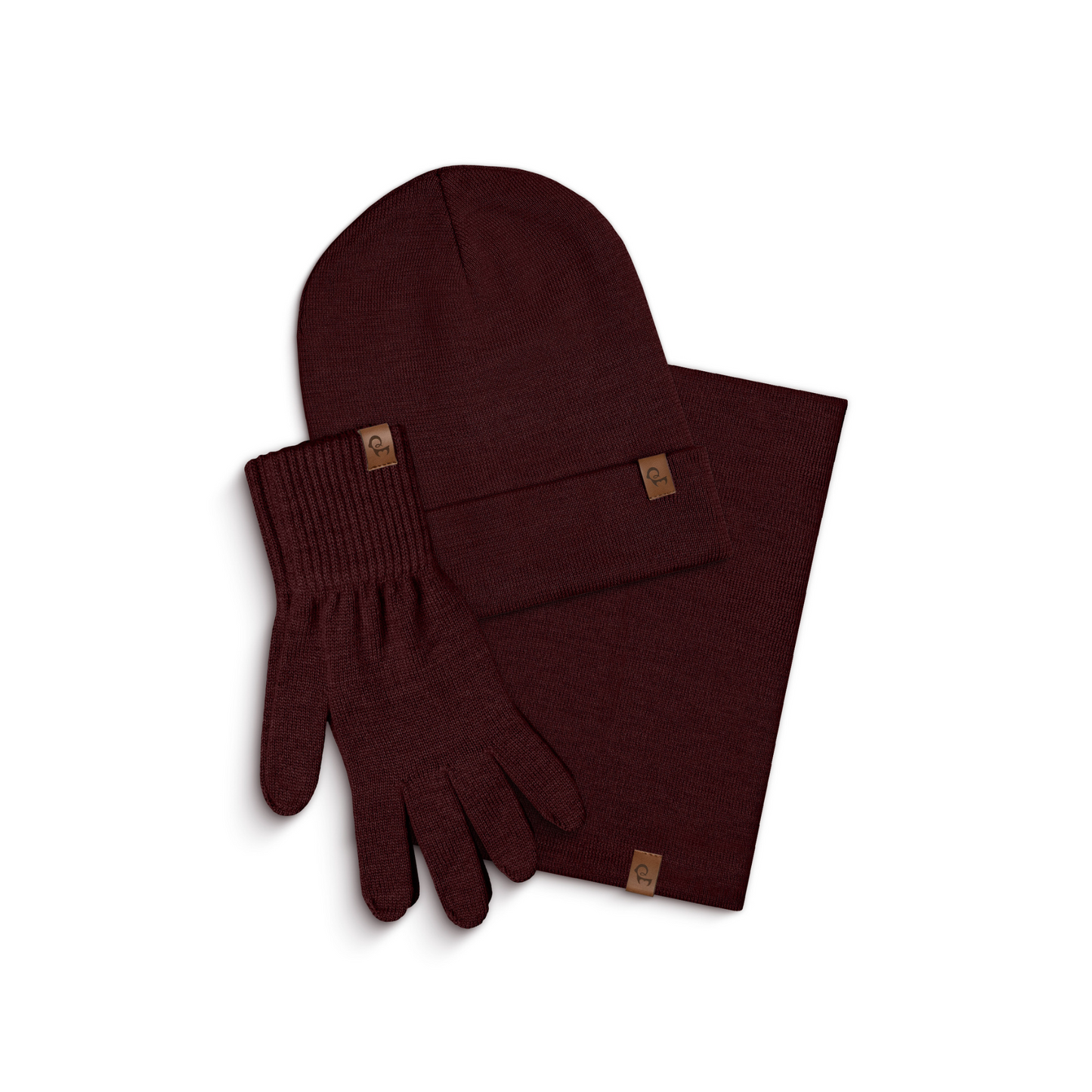 Women's Knit Beanie, Gaiter & Gloves 3-Piece