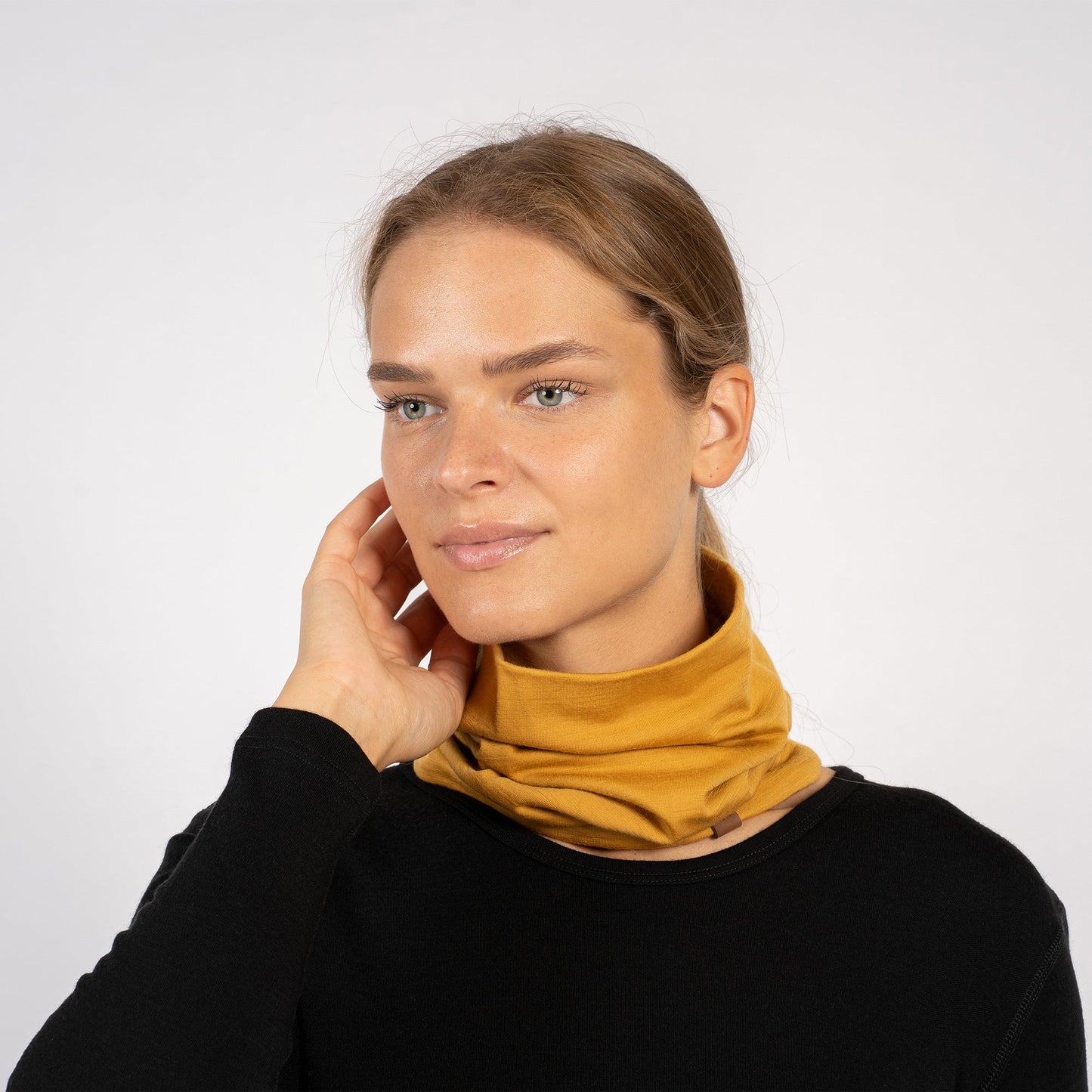 Women's Merino Summer Neck Gaiter Yellow