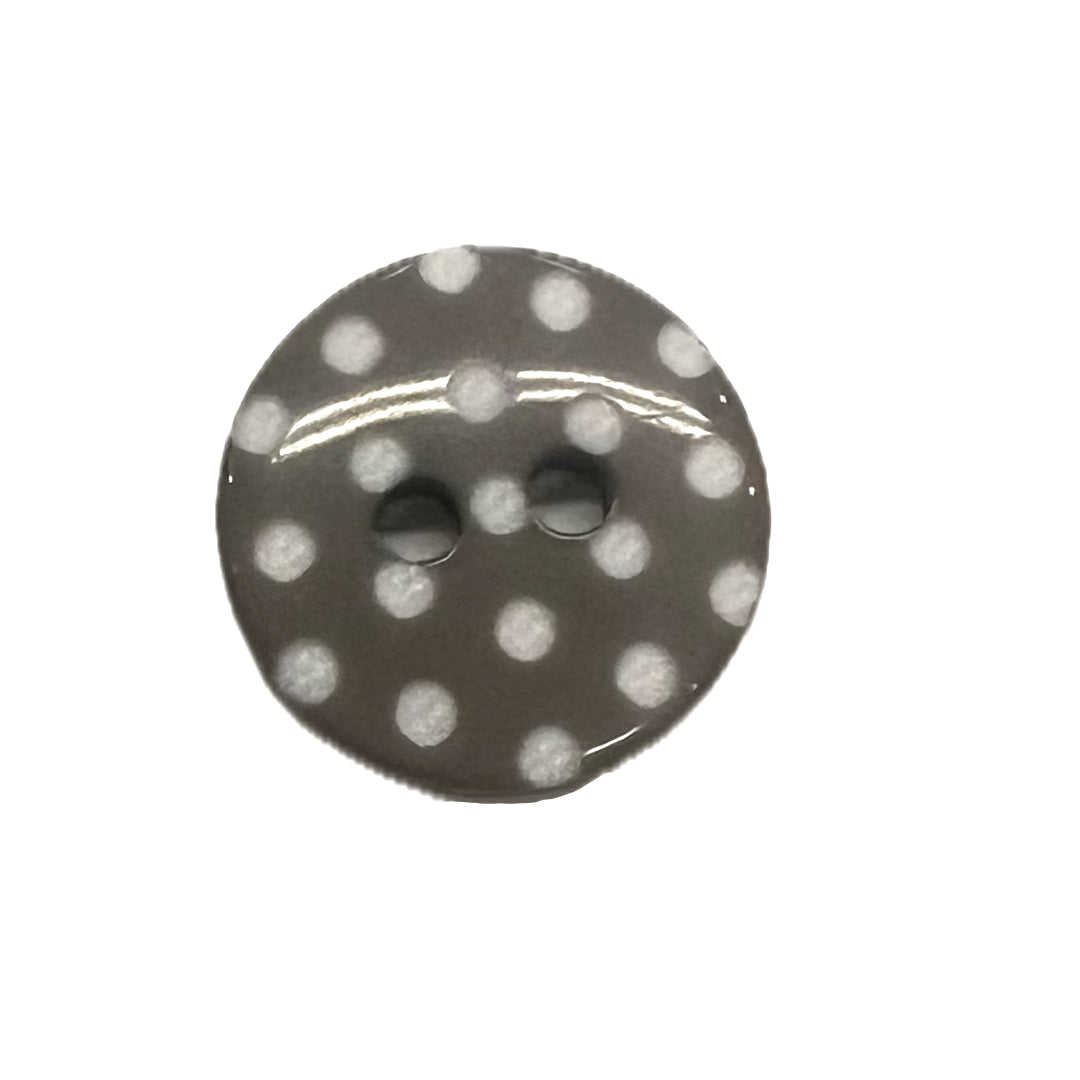 Gray & White Polkadots-14mm