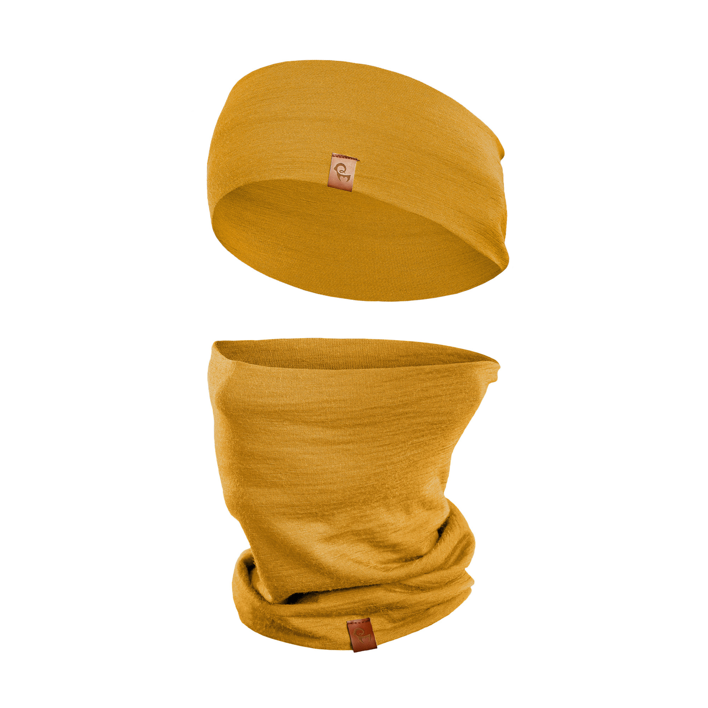 Men's Headband & Gaiter 2-Piece Yellow