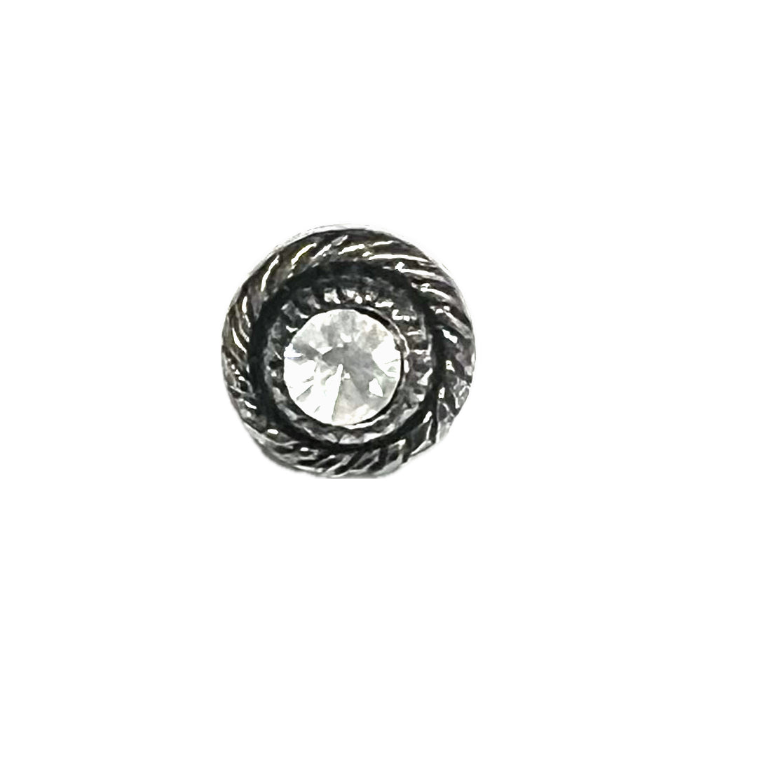 Rhinestone Antique Silver