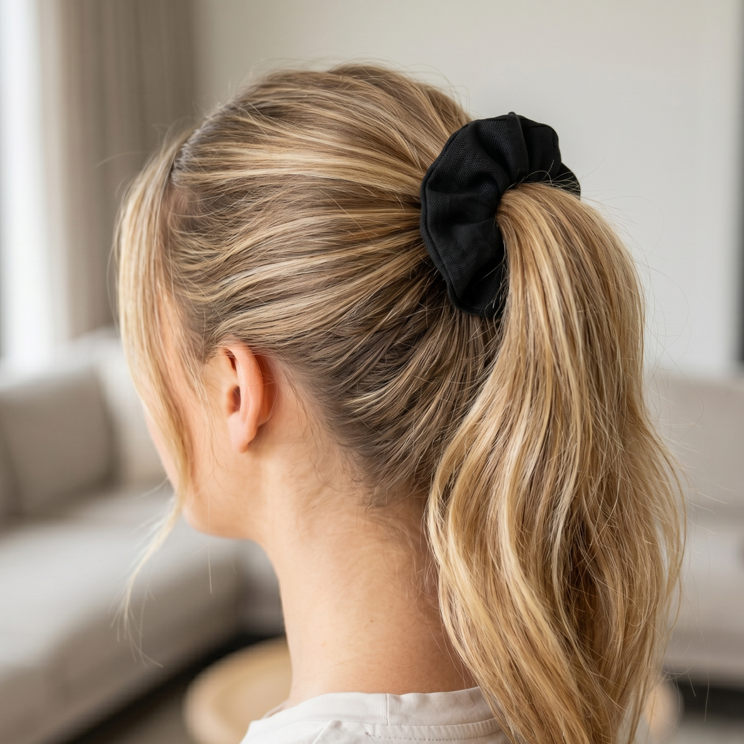 Linen Hair Scrunchie