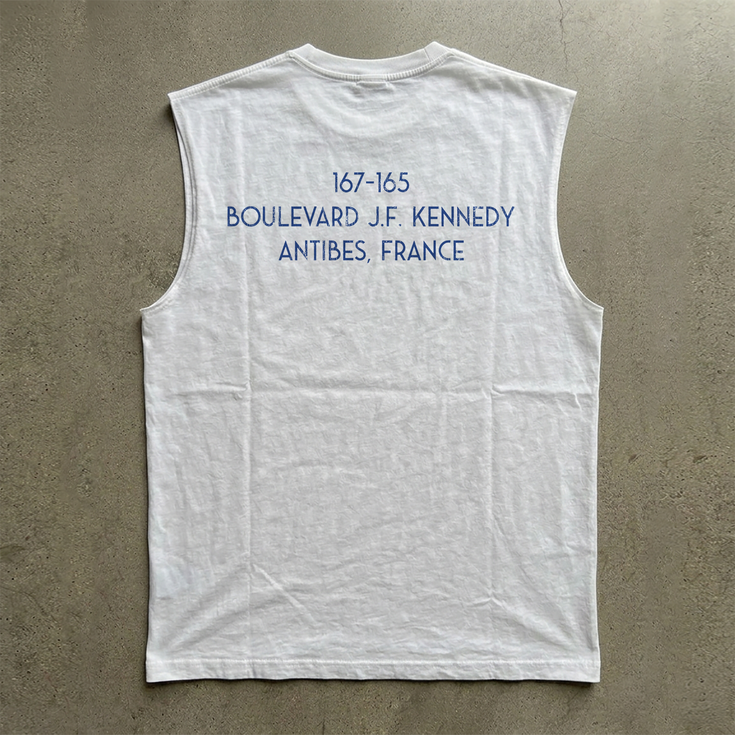 90s Du Cap Eden Roc Washed White Cut Off Tee