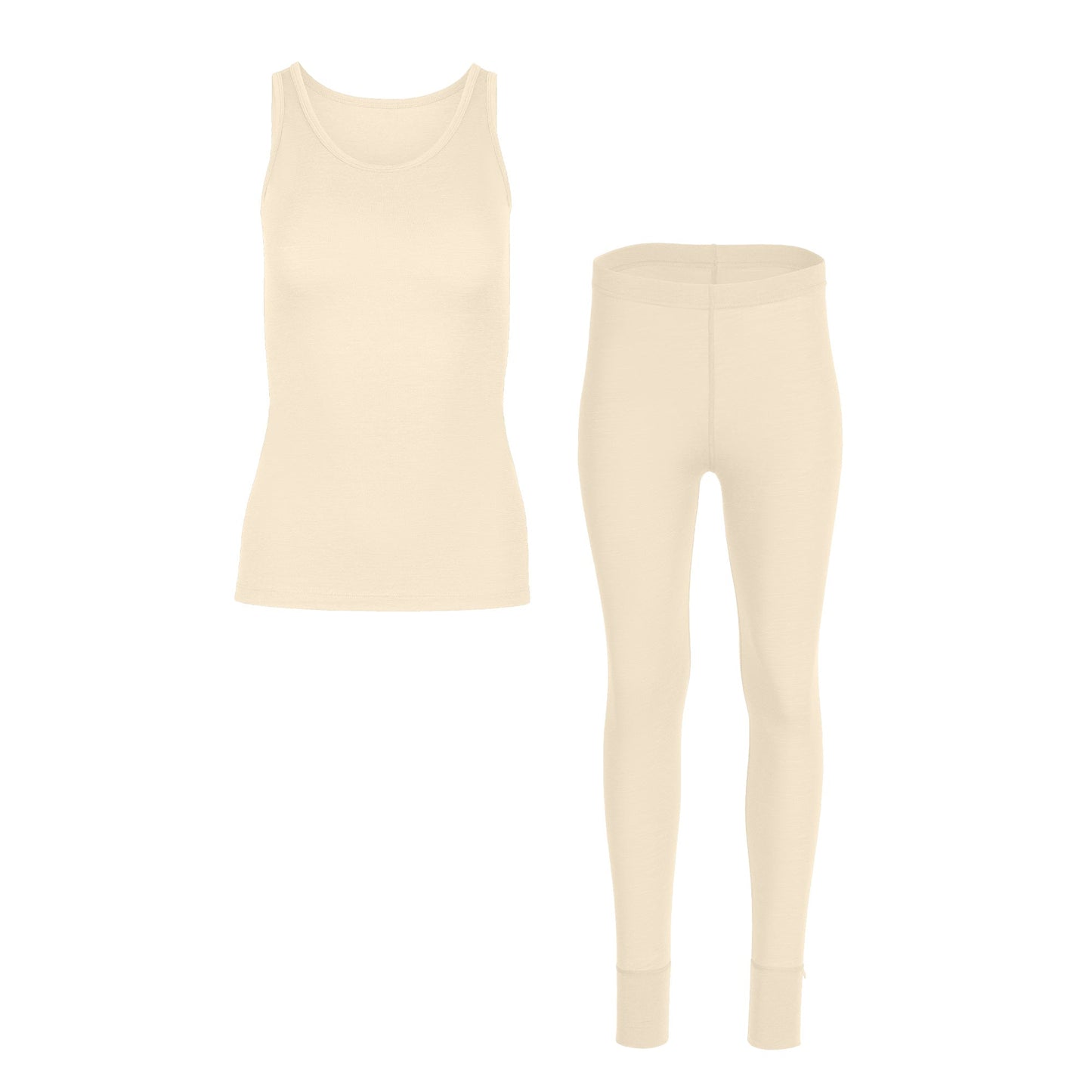 Women's Tank Top & Bottom 2-Piece Natural