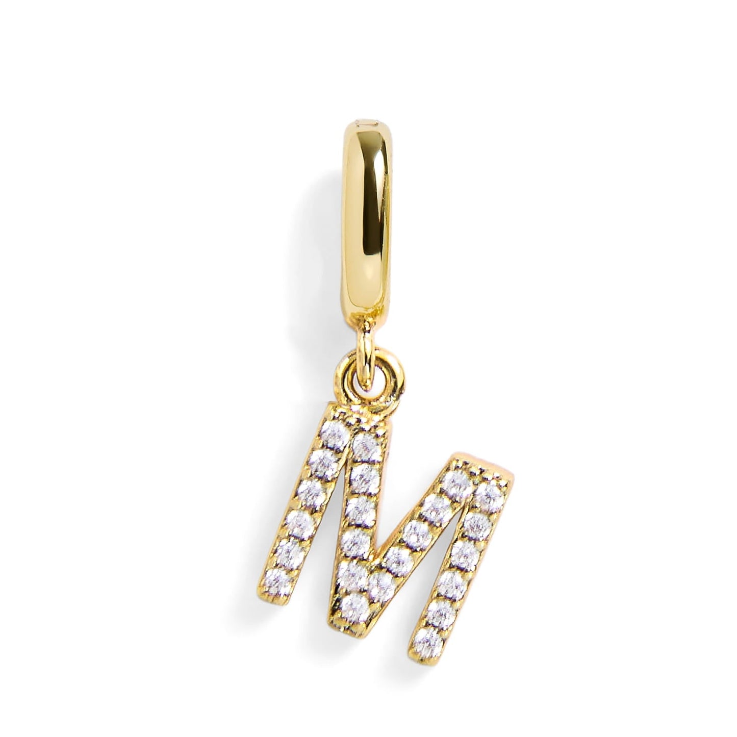 Pavé Letter Charm