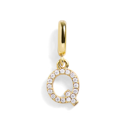 Pavé Letter Charm