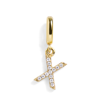 Pavé Letter Charm