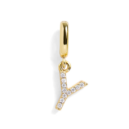 Pavé Letter Charm