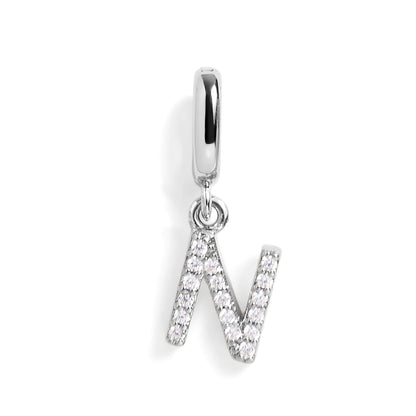 Pavé Letter Charm