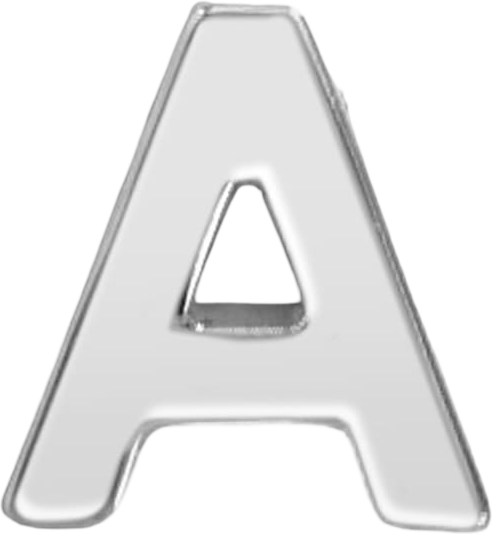 Slider Block Letter Charm