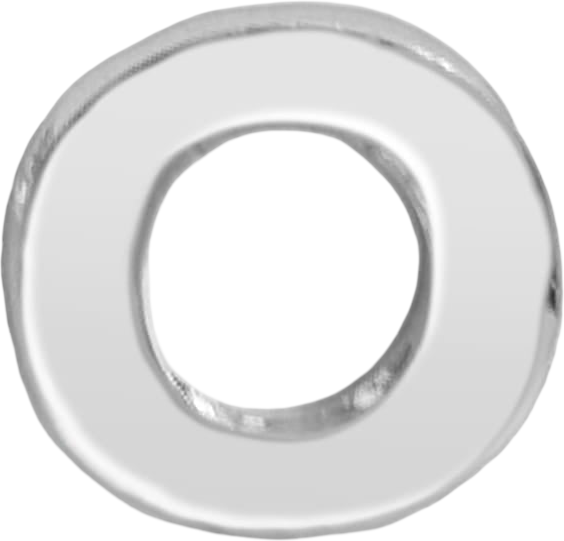 Slider Block Letter Charm