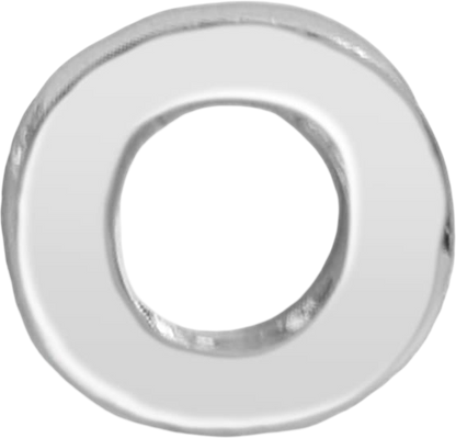Slider Block Letter Charm