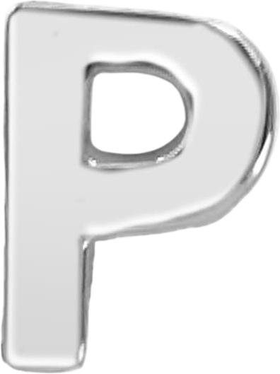 Slider Block Letter Charm