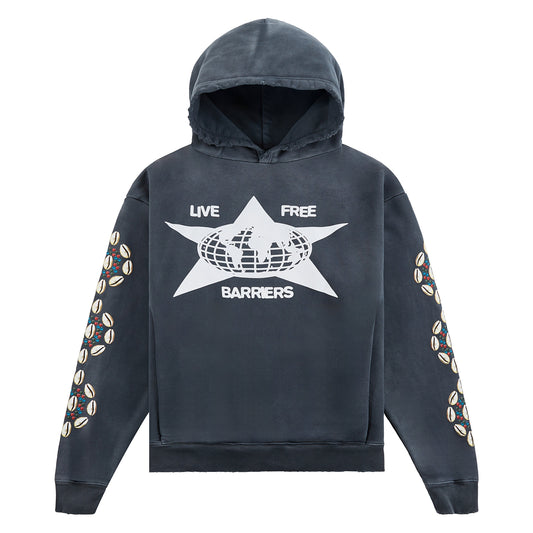 Cowrie Shell Hoodie | Black