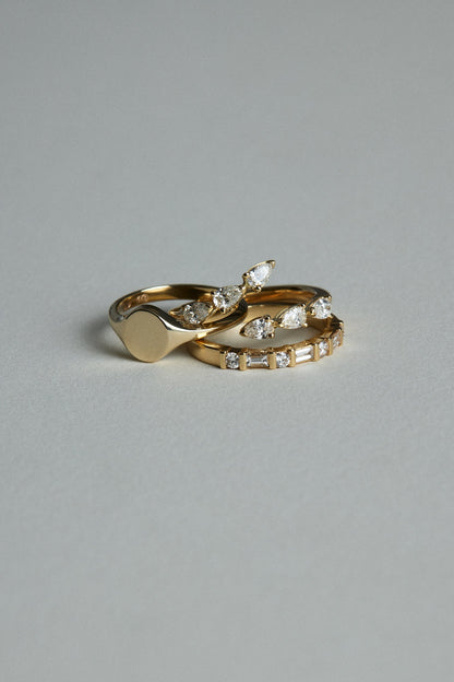 Baguette Diamond Ring | Yellow Gold