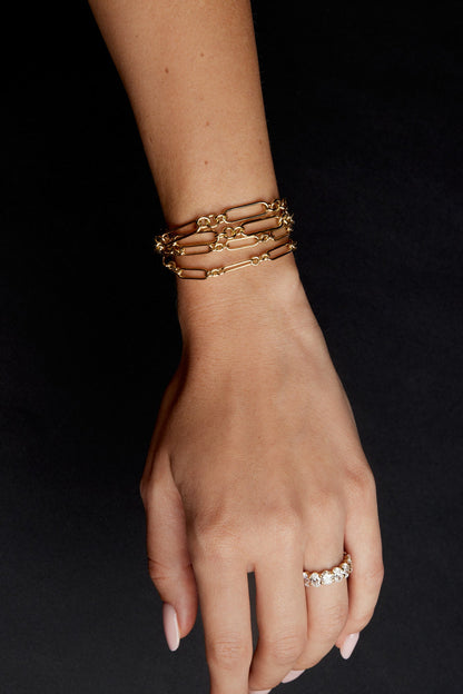 Medium Lennox Bracelet | 9K Yellow or Rose Gold