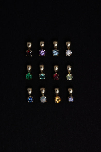 Birthstone Pendant | 9K Yellow Gold