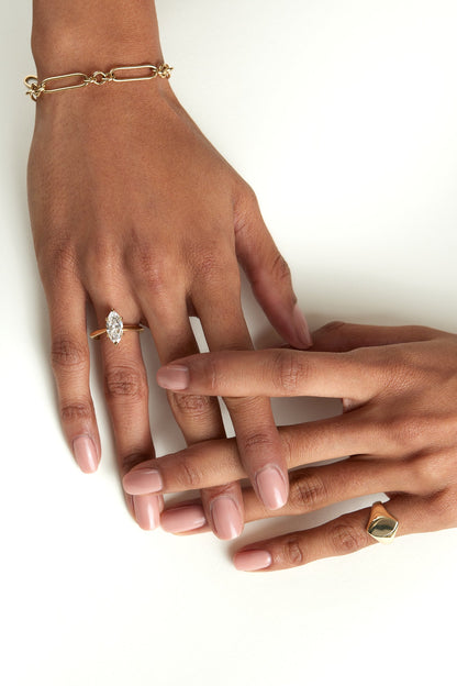 Marquise Signet Ring | Yellow Gold