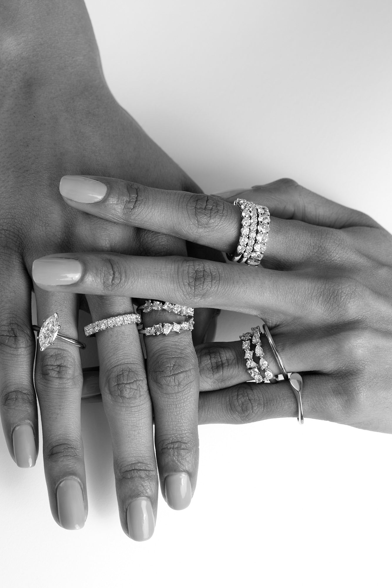 Pear Diamond Ring | 18K White Gold
