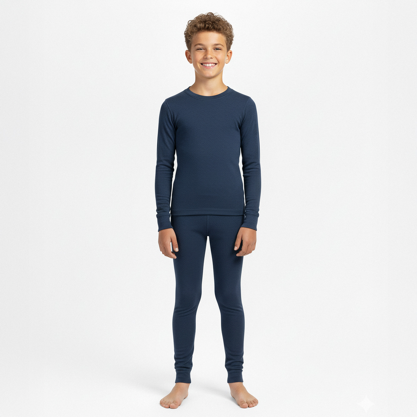 Kids' 160 Long Sleeve & Bottom 2-Piece Denim