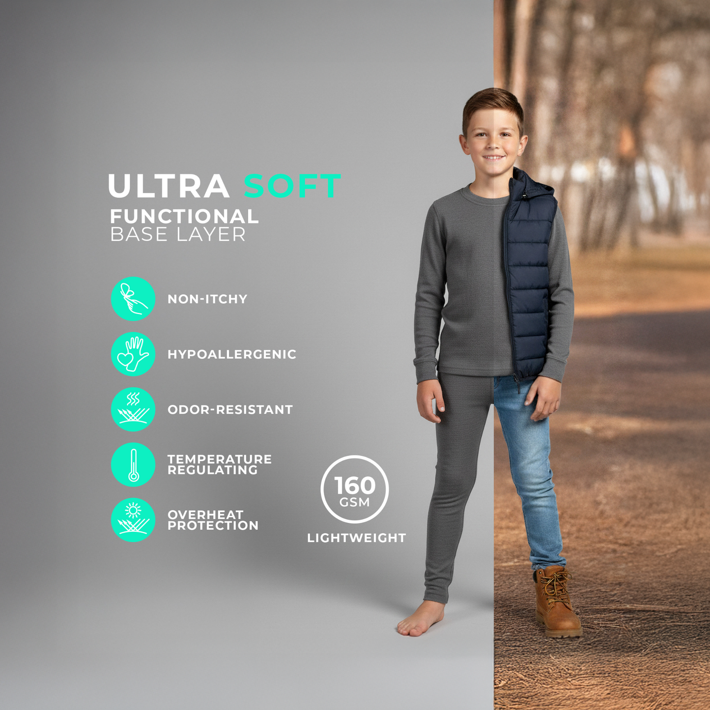 Kids' Thermal Base Layer Set 2-Piece