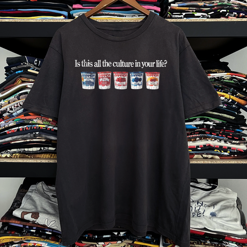 Vintage Dannon Culture Washed Black Tee