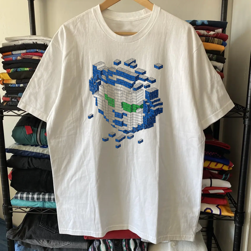 Napster Block Washed White Tee