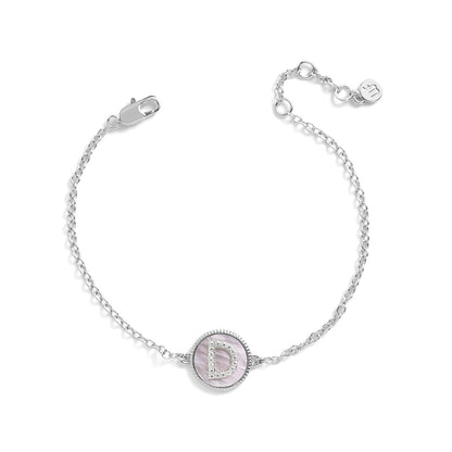 Mother of Pearl Initial Bracelet