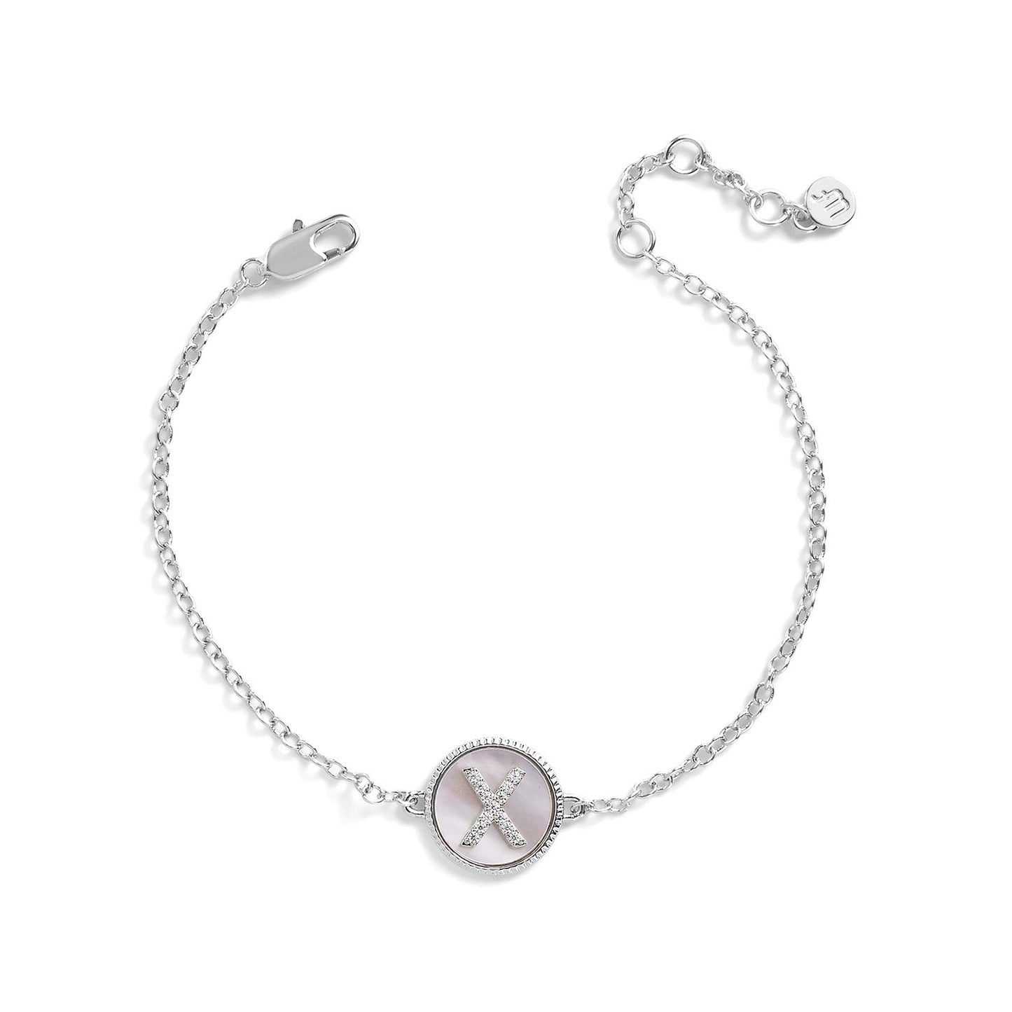 Mother of Pearl Initial Bracelet
