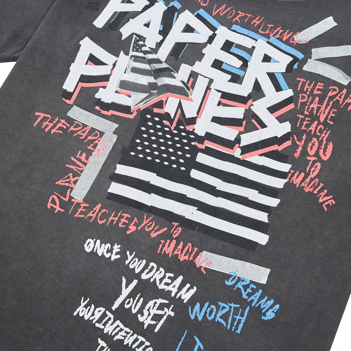 Collage Tee | Washed Black