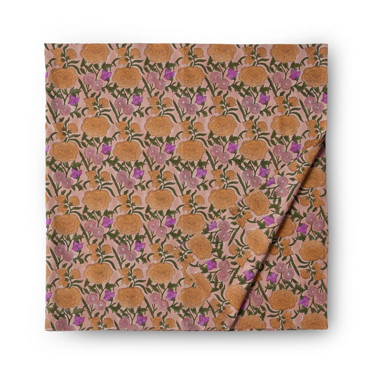 Nargis Square Tablecloth in Old Rose