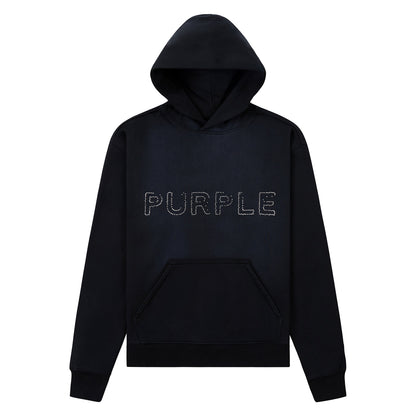 Embellished Logo Hoodie | Black