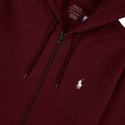 Double-Knit Zip Up Hoodie | Classic Wine