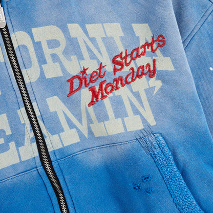 California Dreaming Full Zip Hoodie | Blue