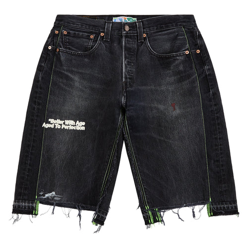 Monroe Triple-Wide Denim Short | Denim Black