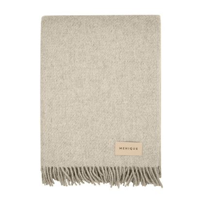 Natural Wool Blanket Throw Milan