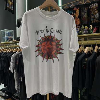 93 Alice In Chains Lollapalooza Washed White Tee