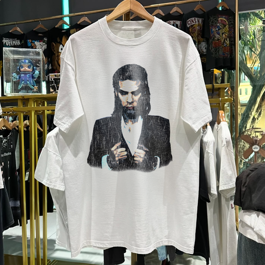 1992 Nick Cave And The Bad Seeds 'Henry'S Dream' Rare Washed White T-Shirt