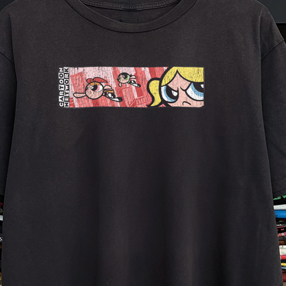 90's Powerpuff Girls Washed Black Tee