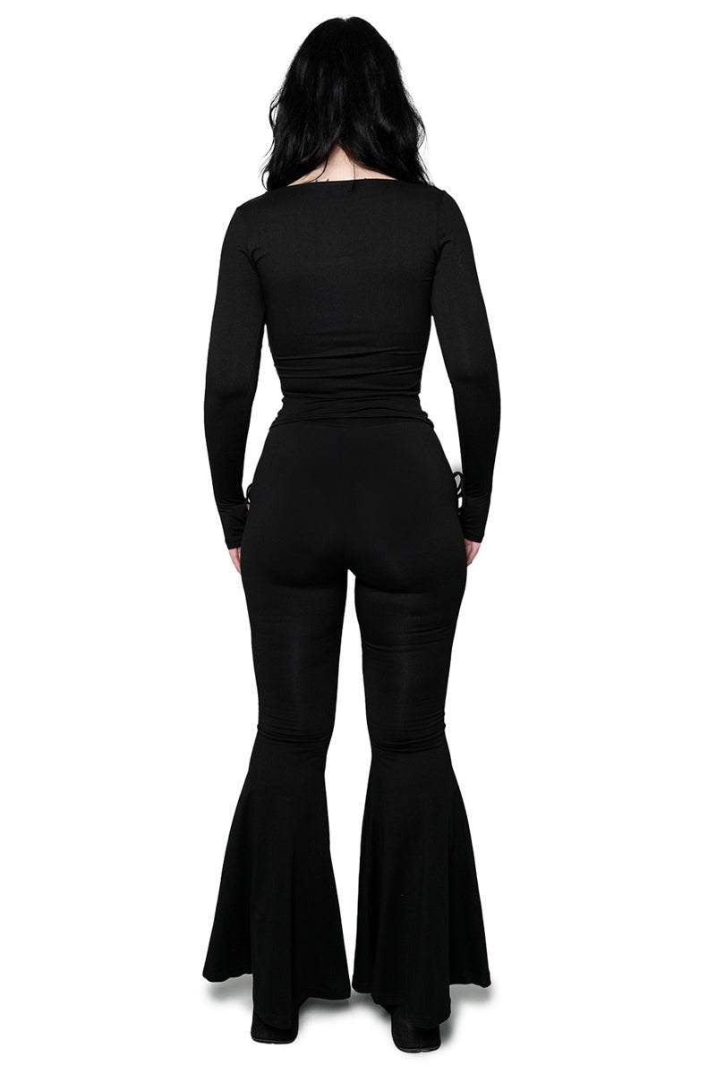 Alice Lace-Up Flare Pants