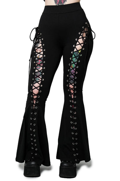 Alice Lace-Up Flare Pants